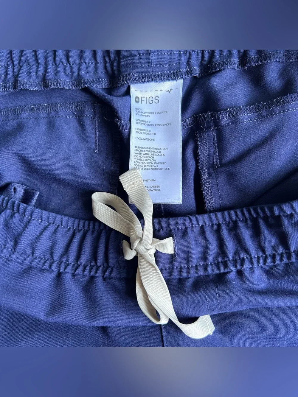 Figs Tansen Jogger Mens XL(36x30)Navy Blue Medical Utility Technical Scrub Pants